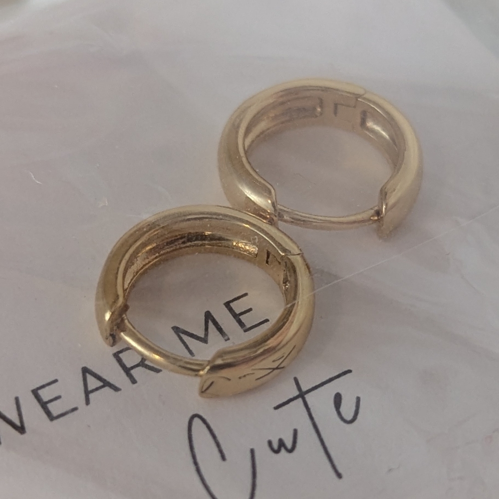 Gold Hoop Earrings - SMALL